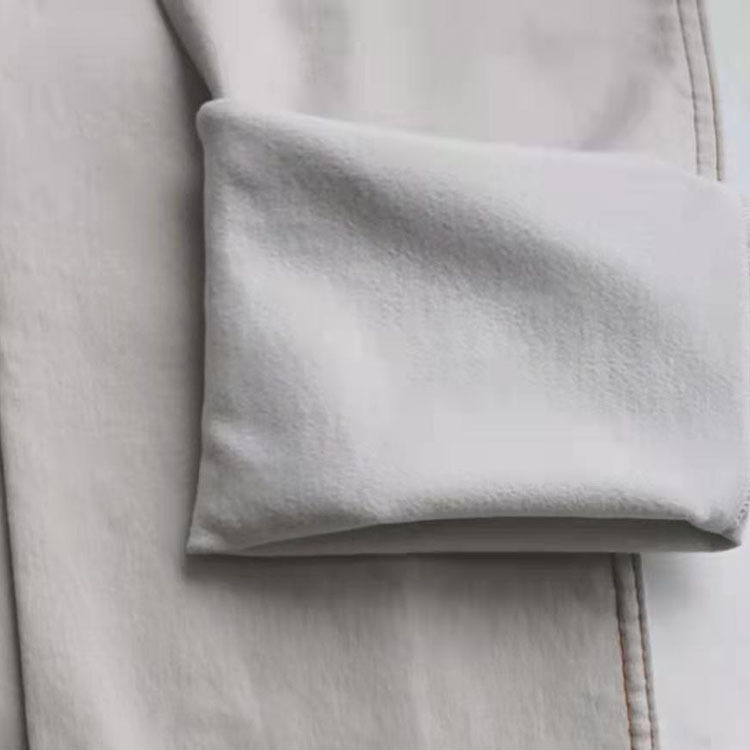 68% algodón 29% poli 3% spandex algodón trenzado elástico pantalón de tela de twill elástico