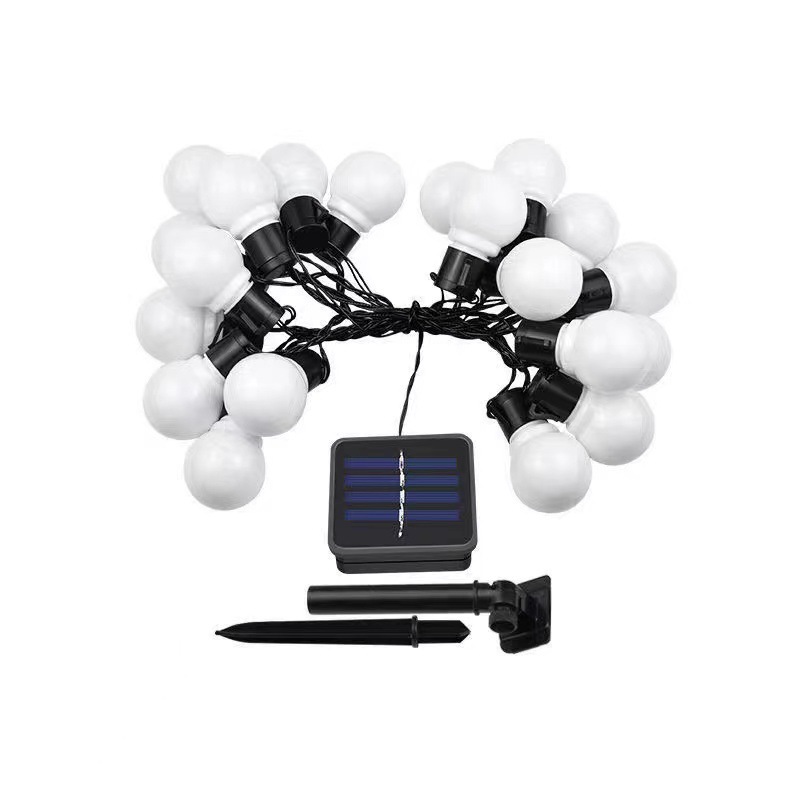 Solar burbuja lámpara de lámpara de campamento al aire libre lámpara de decoración de atmósfera al aire libre impermeable gran lámpara de bola de color 10