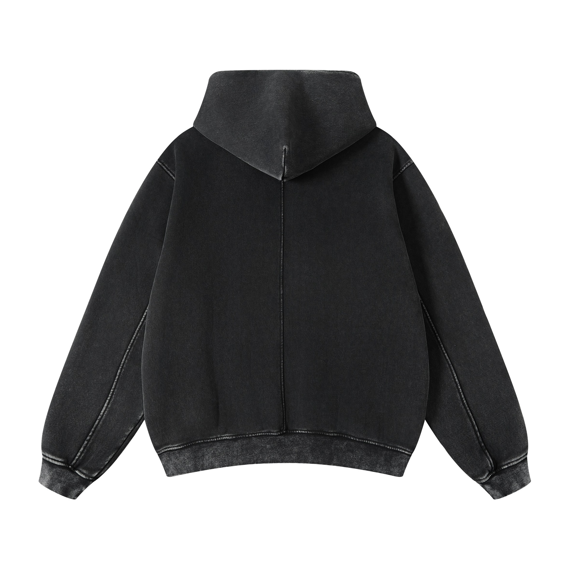 Men's Heavyweight Washed Hooded Sweatshirt For Autumn And Winter_voghion.com