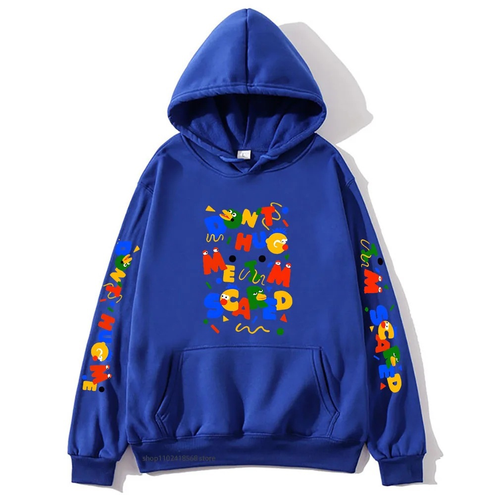 Cartoon Graphic Dont Hug Me Im Scared Hoodies Men's Sweatshi