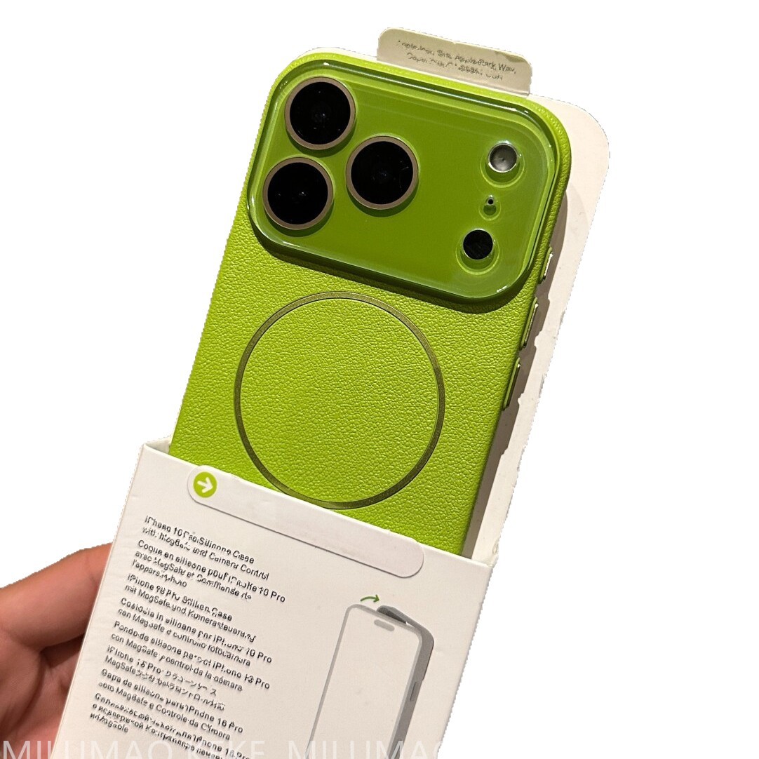 適用iPhone18PROMAX荔枝紋膚感磁吸手機殼蘋果17鏡頭膜高級保護套 5