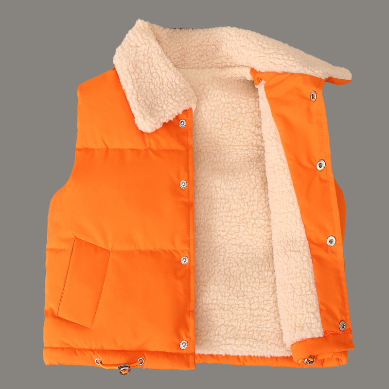 Niños 2023 nuevo polar fleece chaleco niñas Otoño e Invierno chaleco polar superior bebé cálido chaleco desgaste exterior