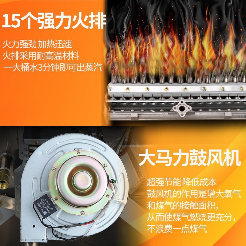 horno de paquete de gas comercial multifuncional horno de vapor eléctrico de calentamiento eléctrico vapor de desayuno al vapor pan al vapor salchicha al vapor de ahorro de energía