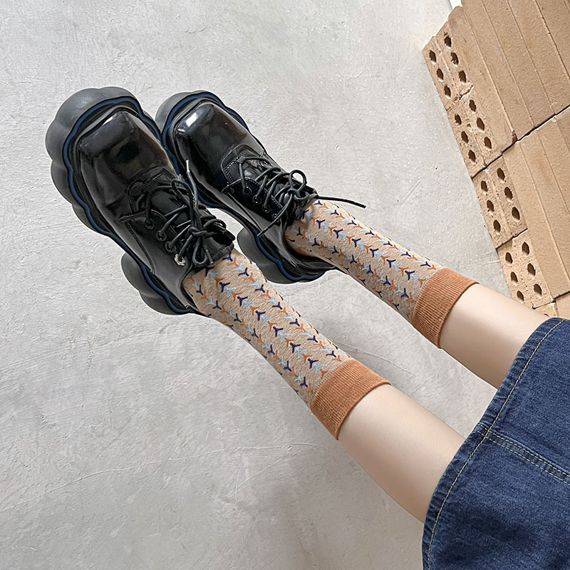 55g Weight Socks Classification Socks Lingerie Type Cotton Fabric Type A Pair Quantity Daily Occasion Comfort Function Multicolor Pattern Autumn&Winter Season Women's Gender Vacation, Simple Style Style Women's Vacation Simple Style Multicolor Cotton Crew Socks A Pair 20