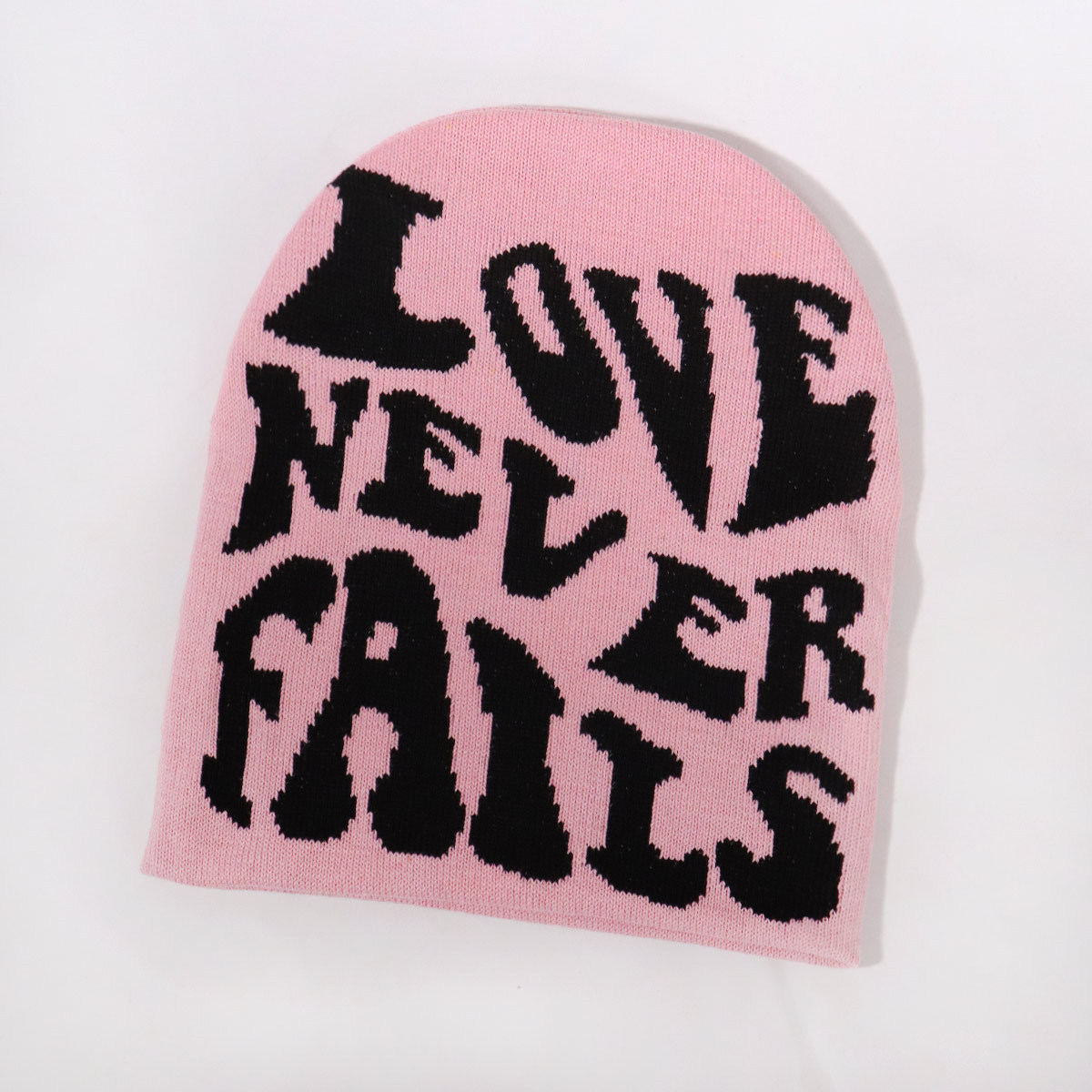 Unisex Mitmevärviline lihtne disain kõike casual WE kirjaga ühepoolne kootud müts trend soe_voghion.com