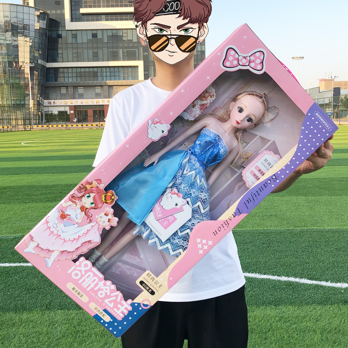 Niños niña princesa muñeca 60cm moda vestidor serie traje puesto inscripción formación institución educativa al por mayor