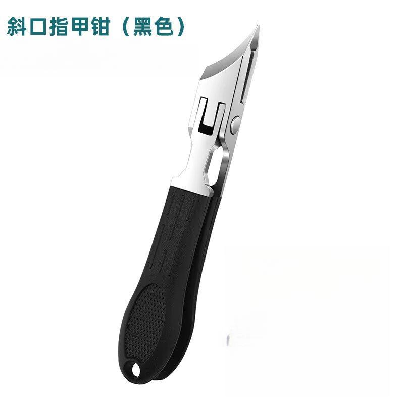 New model of angled nail clippers with anti-splash feature, large opening, high-end hand and foot care tool