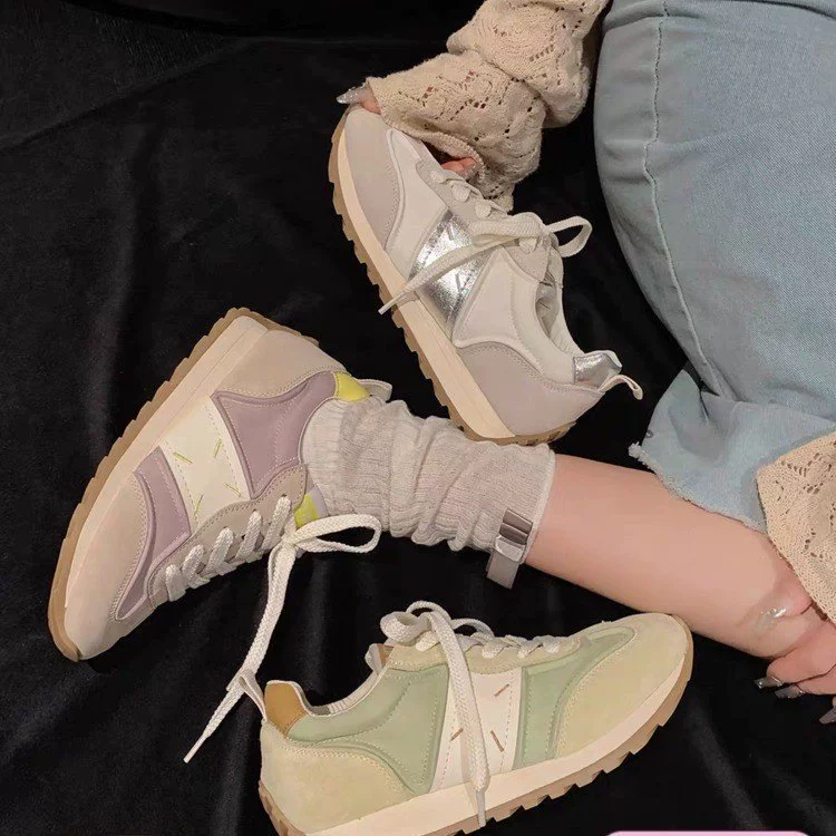 Нишевые дизайнерские ботинки Аган женская обувь 22024 весна лето новый ретро-стиль толстый фон спортивная повседневная обувь папа