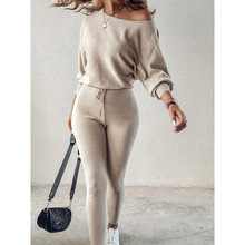 Z 29908 Slant Shoulder sport Pants Set б��ϵ���˶�������װ