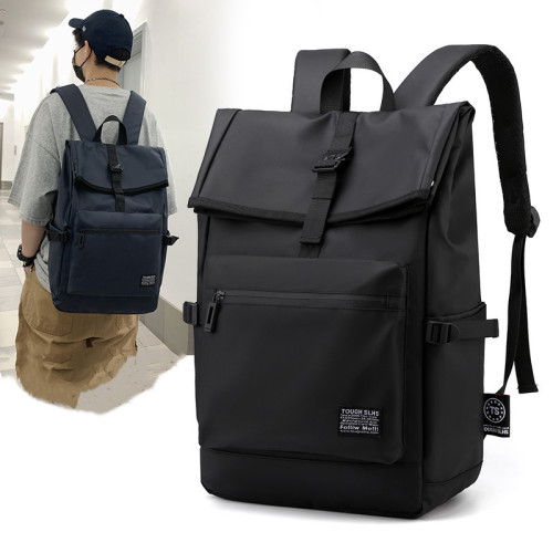 New simple backpack, men's casual travel bag, computer backpack, lightweight college student bag, drop shipping