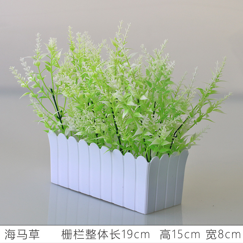 Flor artificial jardín de flores de plástico traje de valla de flores artificiales decoración de la ventana interior y exterior decoración floral decoración de la Mesa maceta flor