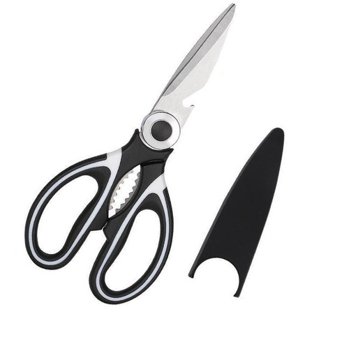 Multifunctional scissors, kitchen household barbecue chicken bone scissors, special fish-killing artifact, food powerful stainless steel scissors