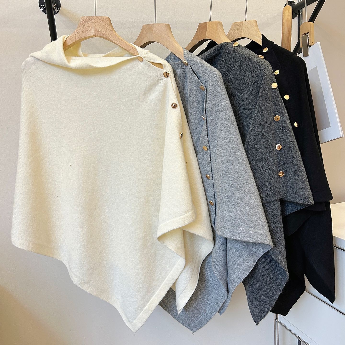 woolen knitted cloak