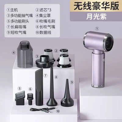 Car Vacuum Cleaner, Car Wireless Tozsoranlar - moonlight-purple-wireless-luxury-model-3-filter-elements