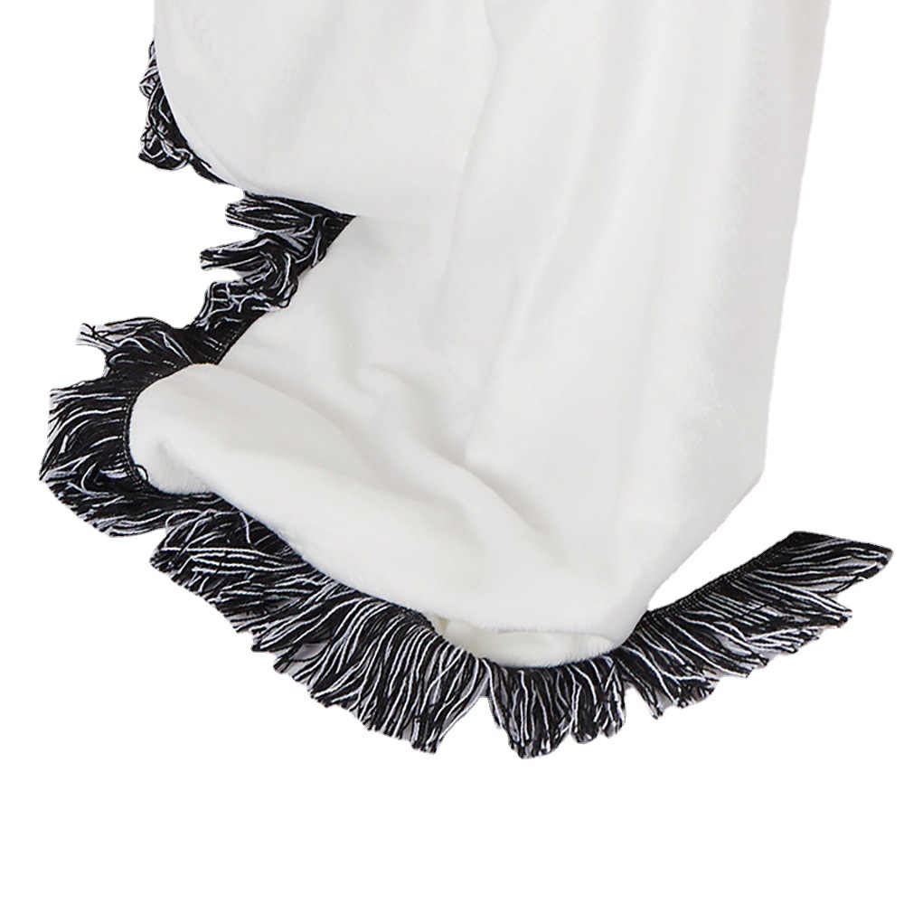 Amazon suministra doble capa de encaje de cristal de terciopelo manta de oficina siesta sofá manta de transferencia térmica material de la manta