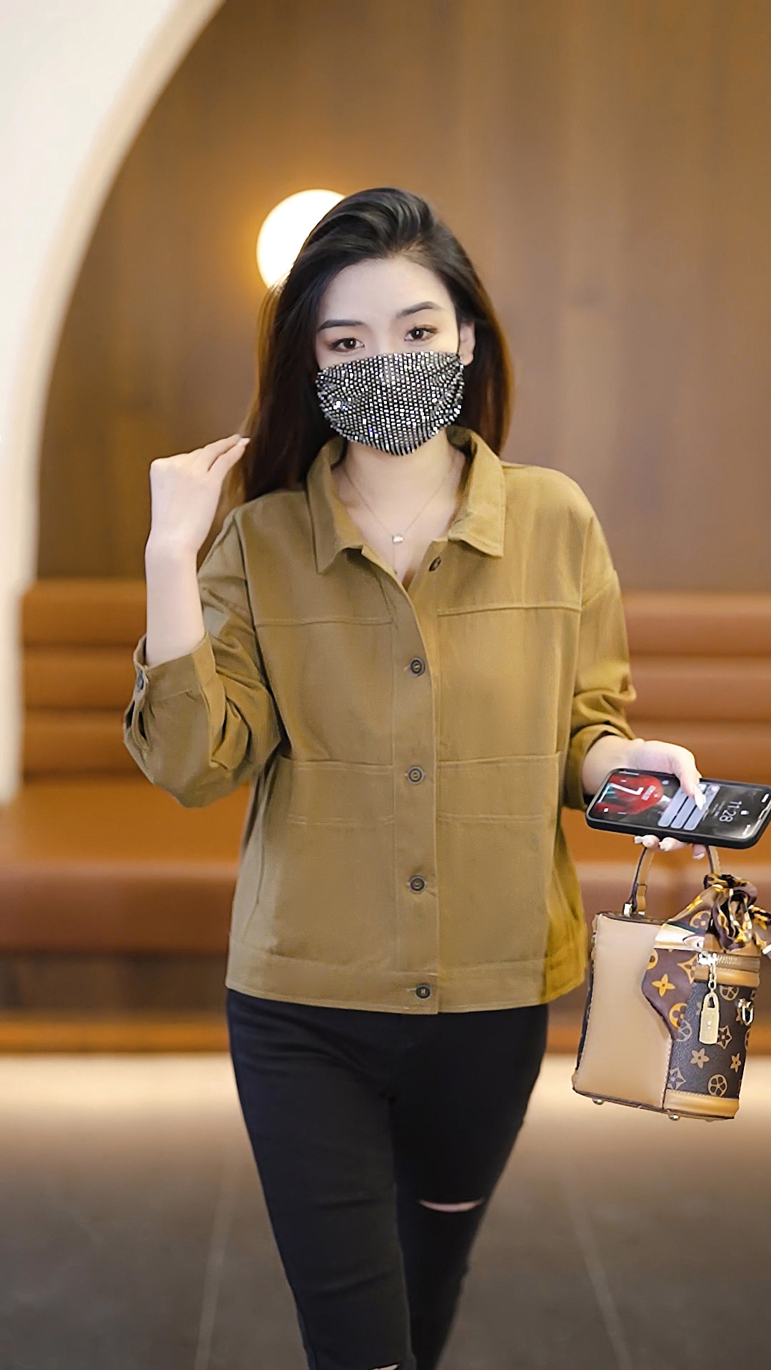 D7601 750K ÁO KHOÁC NỮ BAOENRI DÁNG DỘNG MÙA XUÂN THU ĐÔNG KÍN CỔ THỜI TRANG NỮ G02 SẢN PHẨM MỚI