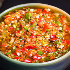 古蜀味道 四川特产香辣彩椒酱烧椒酱剁椒酱辣椒酱拌面拌饭蒜蓉酱