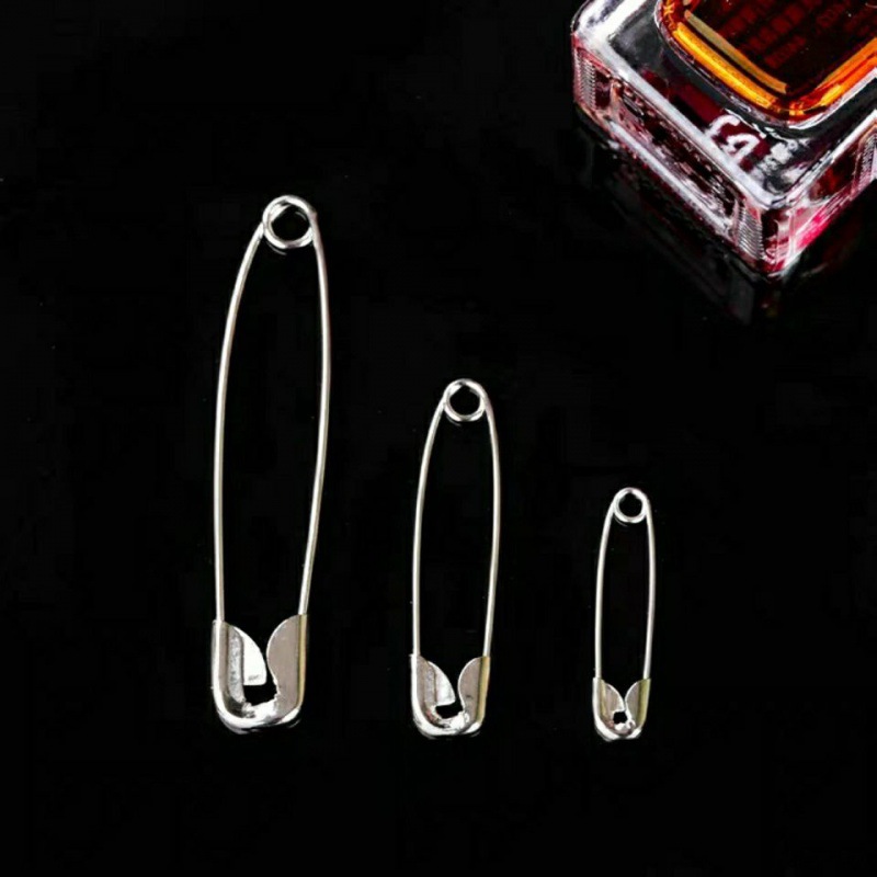 Pin 100 Individual fixed clothes simple and easy Insurance Brooch Paperclip Pin buckle Amazon