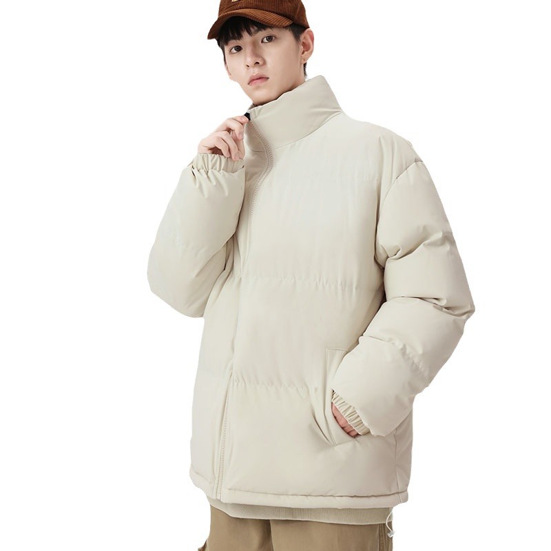 Invierno de collar de algodón chaqueta de comercio exterior hombre y mujer nueva pareja chaqueta de pan caliente chaqueta de algodón de plumón grueso