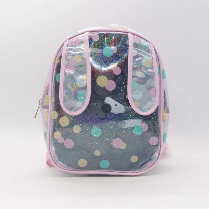 Fashionable transparent backpack PVC