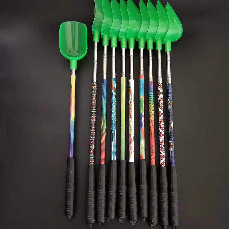 Three sections of stainless steel nesting spoons can retracty wild…