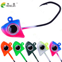 微物三角鱼头铅头钩根钓钩路亚铅头钩加强鲈鳜鱼翘嘴迷你超小号勾