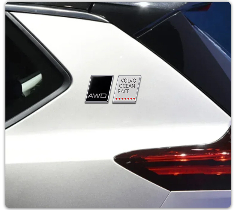 Suitable for Volvo Xc60 Xc90 S90 Xc40 Modified Trunk Car Label Polaris Mile Rd Labeling