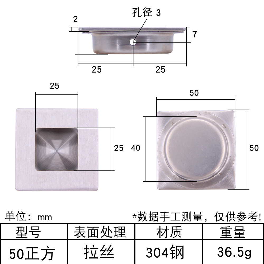 AW / Anwang mango invisible incrustado empuje deslizante escondido mango de puerta deslizante abrazadera puerta armario cajón