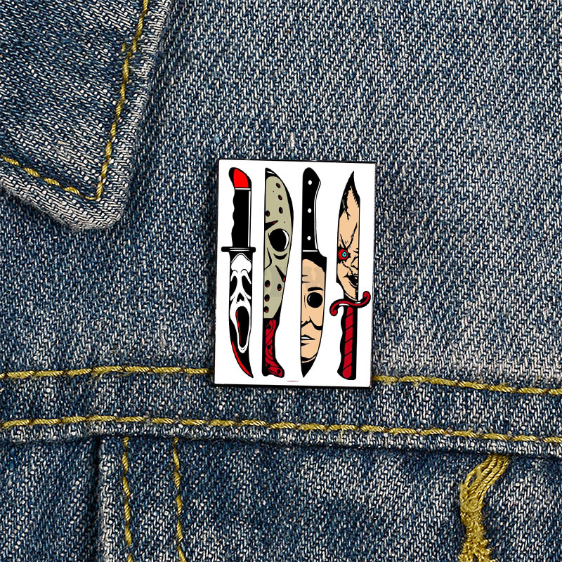 Letter, Badge Pattern Unisex Gender Funny Pin Letter Badge Alloy Printing Unisex Brooches
