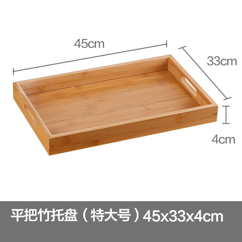 Paleta de productos de salón de belleza bandeja de madera bandeja de fruta de bambú bandeja de té de bambú bandeja de mezcla de aceite esencial rectangular