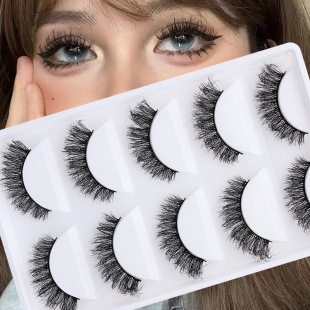 DINGSEN False Eyelashes Factory Stable Supply Fried Fluffy Eyelashes Thick Curly Eyelashes European and American Eyelashes
