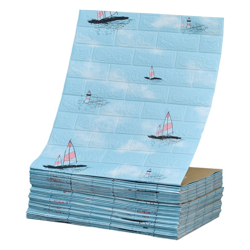 Papel pintado autoadhesivo impermeable a prueba de humedad sala de estar dormitorio 3D estéreo pegatina de pared papel pintado pared del hogar autoadhesivo decoración de la pared