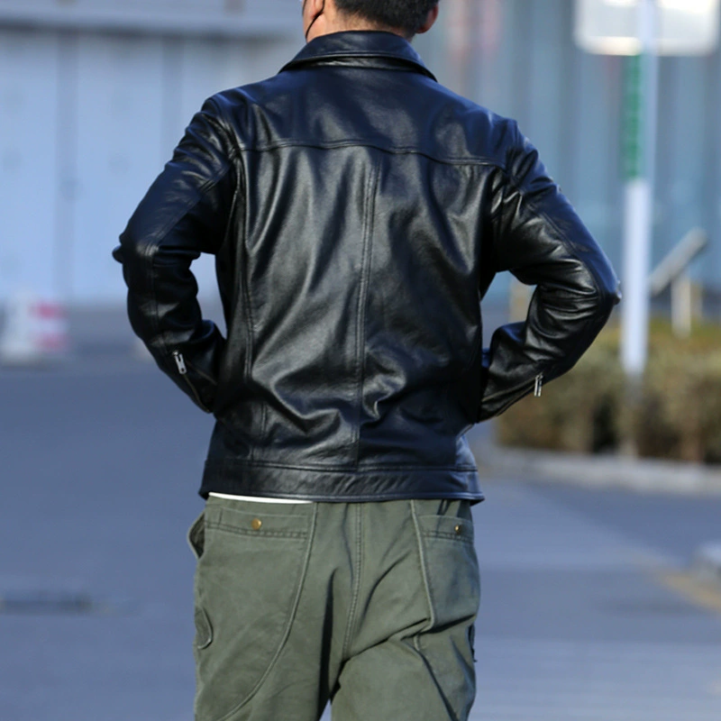 Leather jacket, genuine leather