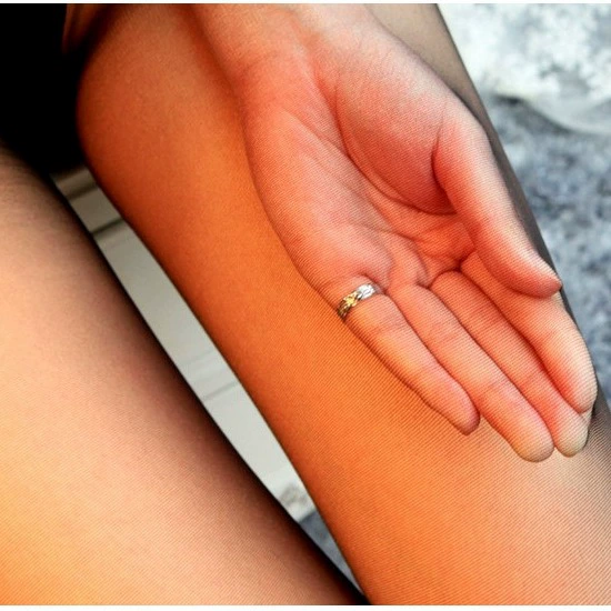 Invisible Open-Crotch Pantyhose, Seamless Sheer Tights, One Size, Low-Rise Waist