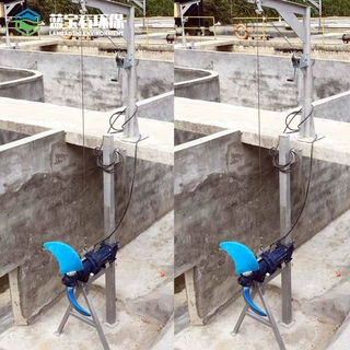 硬齿面齿轮传动潜水推流器 QDT双香蕉形叶片低速推进搅拌机蓝宝石