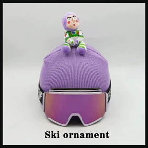Cartoon Buzz Lightyear Figurine Helmet Cover Ski Helmet Decor