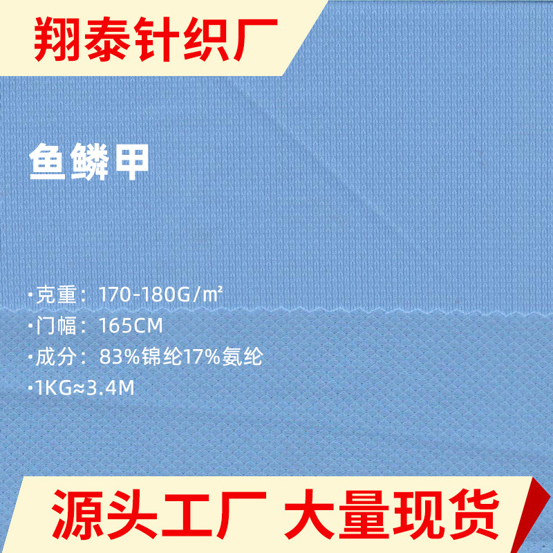 鱼鳞甲尼龙面料 春夏高弹锦纶布提花针织布瑜珈运动休闲面料