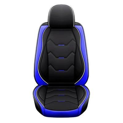 Car Seat Cushion, Universal for: Seat cushion, seat cover - black-blue-single-seat