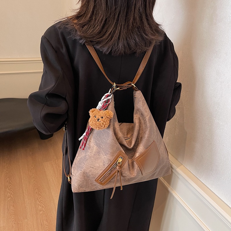 Casual retro bolsos de gran capacidad para mujeres 2024 nuevo otoño y invierno viaje mochila de hombro mochila de hombro