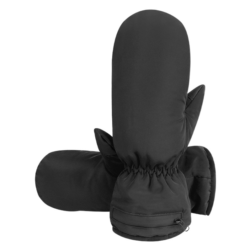 Electric heating gloves rechargeable heating zipper battery electric heating gloves work out warm heating windproof gloves