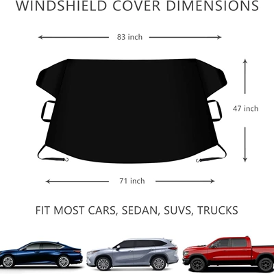 and Snow Cover with Side Mirror: Car clothing
