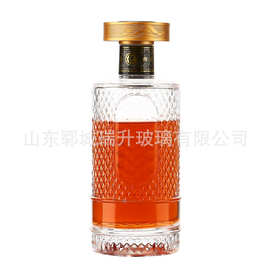 多款晶白料渐变玻璃酒瓶自酿白酒分装瓶白酒空酒瓶密封不漏空酒瓶