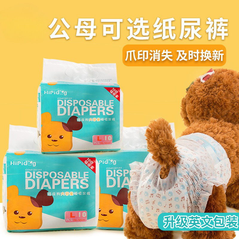 개를위한 개를위한 건강 바지 위생 냅킨 개를위한 국경 간 색상 변화 재미있는 기저귀 개 용품 건강 바지