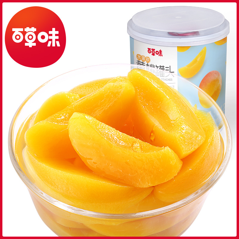 【百草味】黄桃罐头312g