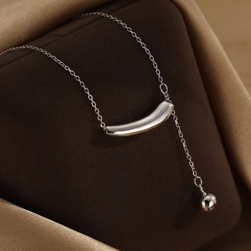 Necklace Classification Wholesale Jewelry Casual Simple Style Solid Color Titanium Steel Polishing Necklace