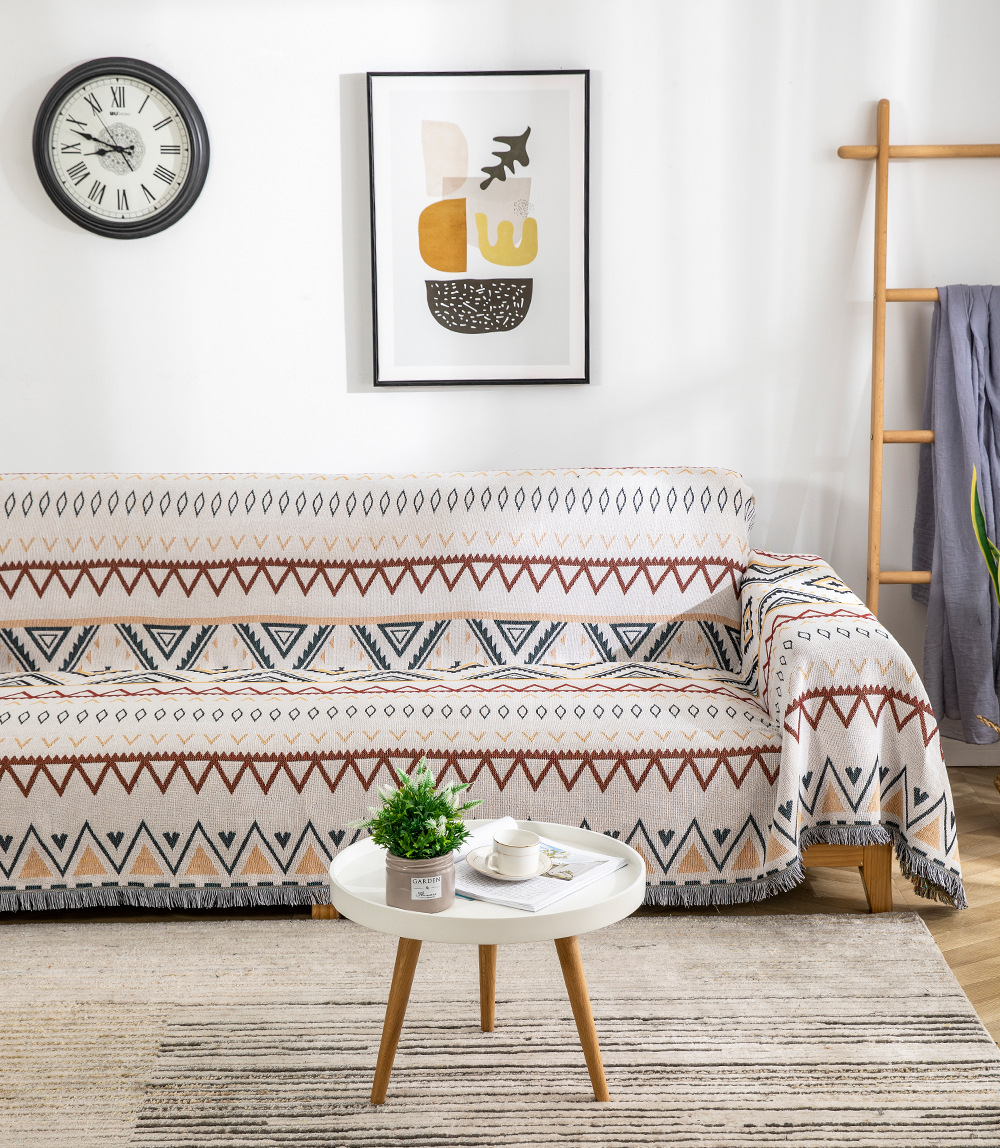 北歐復古淡雅系幾何圖案沙發巾_詳情_09.jpg