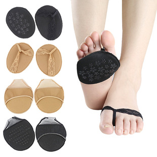 Invisible half size pad women's high heels flip-flops herringbone foot pad non-slip front Palm in stock front palm pad