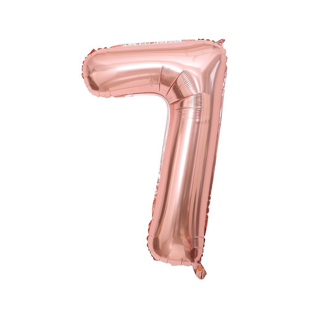 Globo de aluminio digital de 40 pulgadas, globo de aluminio con números grandes, versión delgada de 90 cm, varios colores de globos con números