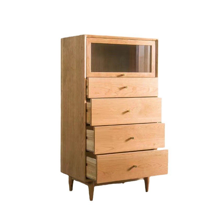 Sala de estar de madera sólida nórdica sofá armario armario armario cajón armario armario de almacenamiento armario de dormitorio armario de TV armario