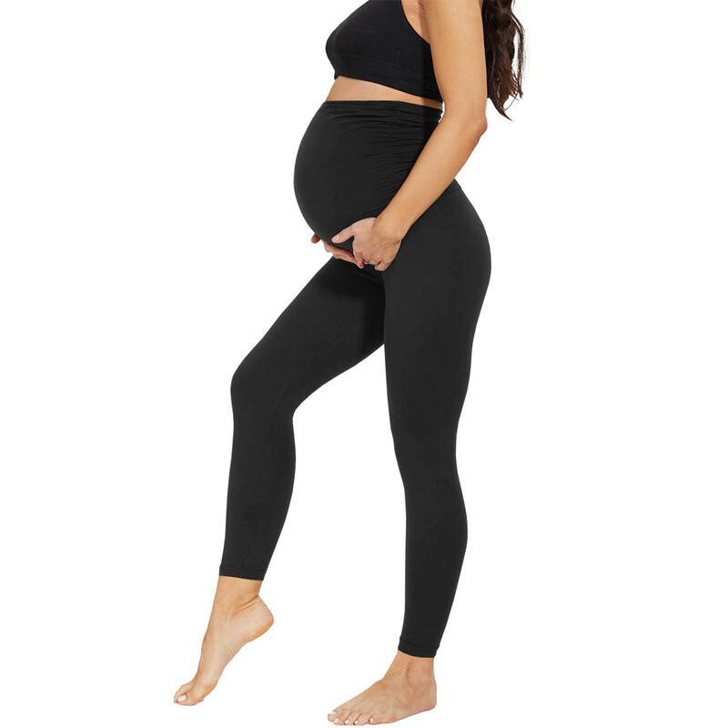 Cross-Border Amazon Aliexpress Best-Selling Maternity Pants Nine-Point High-Waist Fashionable Casual Trousers High-Elastic Tights